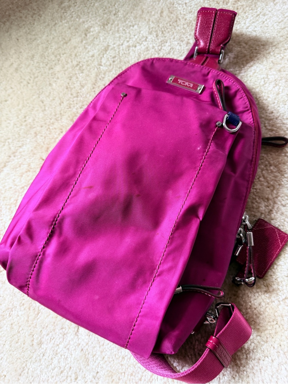 Tumi Sling Backpack Fuchsia
